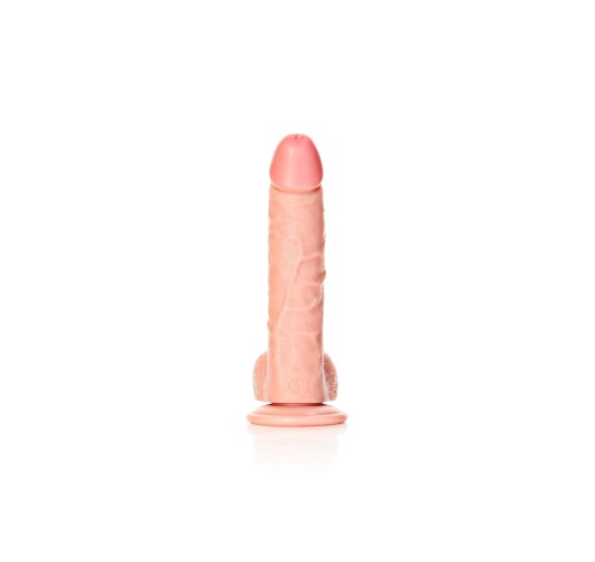 Silikonowe żylaste cieliste dildo przyssawka 23 cm